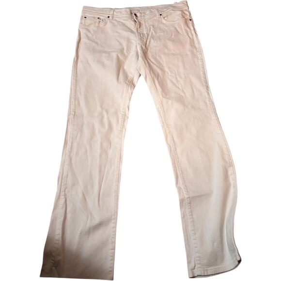 Versace Collection Men's Straight White Denim Jeans, Size EU 40, Y2K - Picture 1 of 6